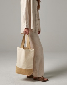Jute Base Canvas Shopper - Img 2