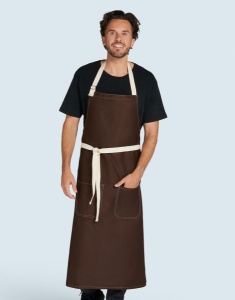 Sort SANTORINI - Contrasted Bib Apron with Pocket - 50 Ron
