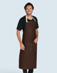 Sort SANTORINI - Contrasted Bib Apron with Pocket - 50 Ron - Img 2