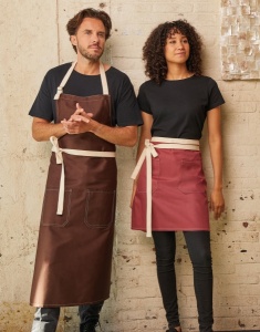Sort SANTORINI - Contrasted Bistro Apron with Pocket - 37 Ron - Img 5