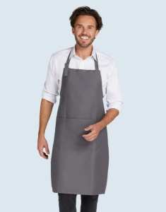 Sort LISBON - Organic Heavyweight Bib Apron with Pocket - 52 Ron