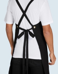 Sort PROVENCE - Crossover Eyelets Bib Apron with Pocket - 56 Ron - Img 2