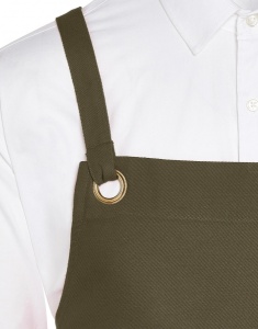 Sort PROVENCE - Crossover Eyelets Bib Apron with Pocket - 56 Ron - Img 3