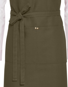 Sort PROVENCE - Crossover Eyelets Bib Apron with Pocket - 56 Ron - Img 4