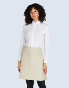 BRUSSELS - Short Recycled Bistro Apron with Pocket - 40 Ron