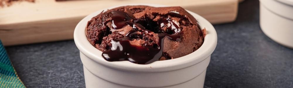 Lava cake cu fulgi de ovăz