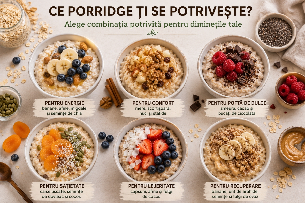 Ce porridge ți se potrivește? Ghid pentru alegerea combinației potrivite