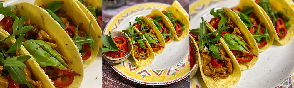 Pulled jackfruits tacos