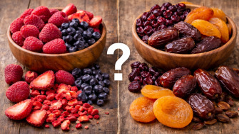 Fructe liofilizate vs. fructe deshidratate – care sunt diferențele reale?