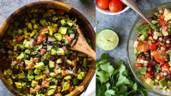 Salata cu fasole si avocado