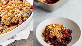 Crumble cu fructe de padure