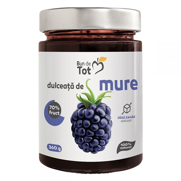 Dulceata de mure (fara zahar) Dacia Plant - 360 g