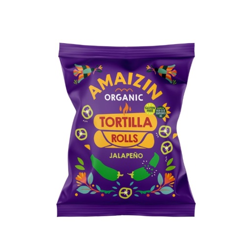 Tortilla rolls cu ardei iute (jalapeno) Amaizin BIO - 100 g