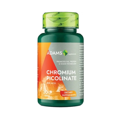 Picolinat de crom 200 mg Adams Supplements- 30 comprimate