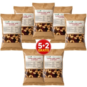 Cocktail arahide, stafide si merisoare - 150 g (Pachet 5 + 2 gratis)