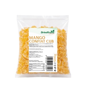 Mango confiat cuburi - 500 g