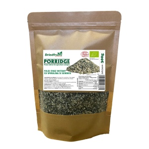 Porridge fulgi ovaz instant cu spirulina si seminte BIO - 300 g