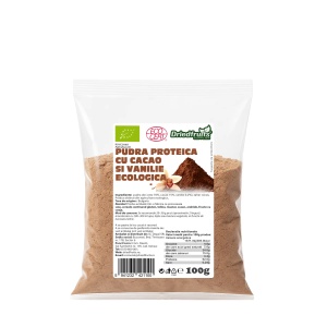 Pudra proteica cu cacao si vanilie BIO - 100 g
