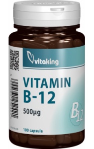 Vitamina B12 (Cianocobalamina) 500 mcg Vitaking - 100 comprimate