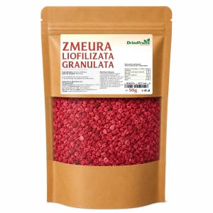 Zmeura (fructe) liofilizate granulate - 50 g