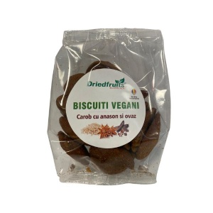 Biscuiti vegani cu pudra roscove, anason si ovaz (fara zahar) - 140 g
