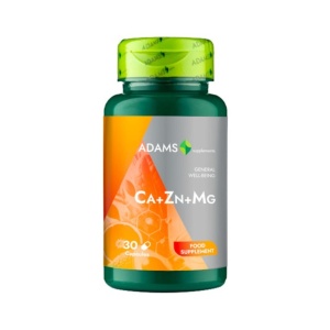 Ca+Zn+Mg 3Adams Supplements - 30 capsule