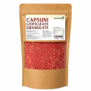 Capsuni liofilizate granulate - 50 g