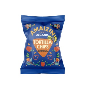 Chipsuri tortilla din porumb cu paprika (fara gluten) Amaizin BIO - 75 g