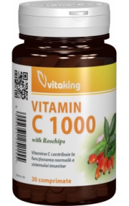 Vitamina C 1000 mg cu macese Vitaking - 30 comprimate