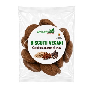 Biscuiti vegani cu pudra roscove, anason si ovaz (fara zahar) - 140 g
