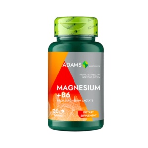 Magneziu + B6 Adams Supplements - 30 capsule