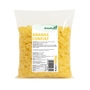 Ananas confiat cuburi - 500 g