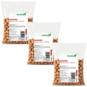 Arahide nedecojite crude (Argentina) - 3 bucati x 500 g