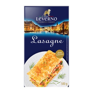 Foi pentru lasagna (fara ou) Leverno - 500 g