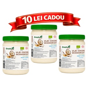 Ulei cocos alimentar BIO - 3 bucati x 1000 ml