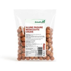 Alune padure nedecojite crude - 200 g