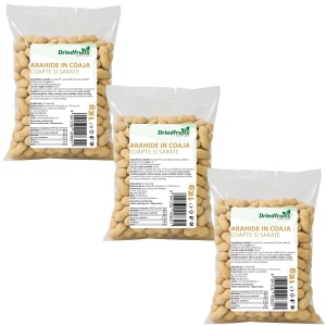 Arahide in coaja coapte si sarate (alune de pamant) - 3 bucati x 1 kg