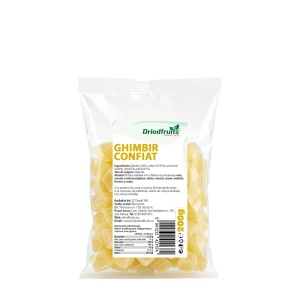Ghimbir confiat cuburi - 200 g
