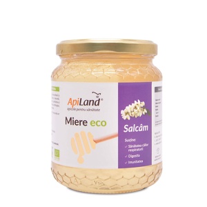 Miere salcam cruda BIO Apiland - 500 g - Img 2