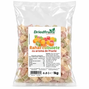 Rahat cubulete cu aroma de fructe - 1 kg
