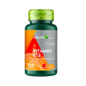 Vitamina B12 500 mg Adams Supplements - 30 capsule