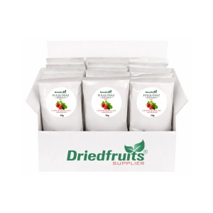 Fulgi de ovaz instant cu capsuni granulate liofilizate - 50 g (Pachet 12 + 3 gratis)