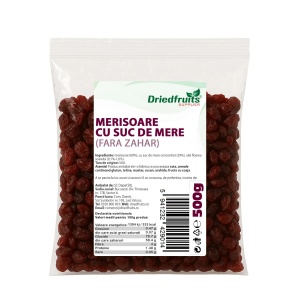 Merisoare cu suc de mere (fara zahar) - 500 g