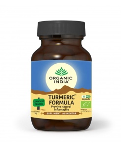 Turmeric formula (antiinflamator natural) cu turmeric, piper si ghimbir (fara gluten) BIO Organic India - 60 cps