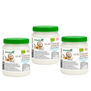 Ulei cocos virgin BIO (presat la rece) - 3 bucati x 700 ml - Img 2