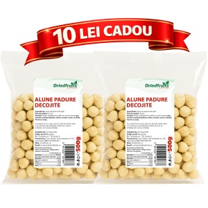 Alune padure decojite - 2 bucati x 500 g