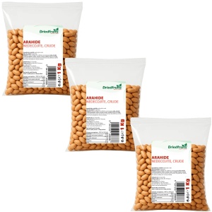 Arahide nedecojite crude (Argentina) - 3 bucati x 1 kg