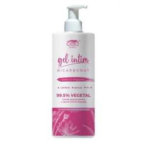 Gel intim 99.5% vegetal cu bicarbonat, aloe, musetel, acid lactic (cu pompita) Ceta Sibiu - 200 ml