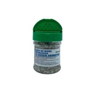 Sare de mare grunjoasa cu ierburi aromatice - 100% produs natural (borcan) - 160 g