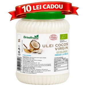 Ulei cocos virgin BIO (presat la rece) - 5 Litri